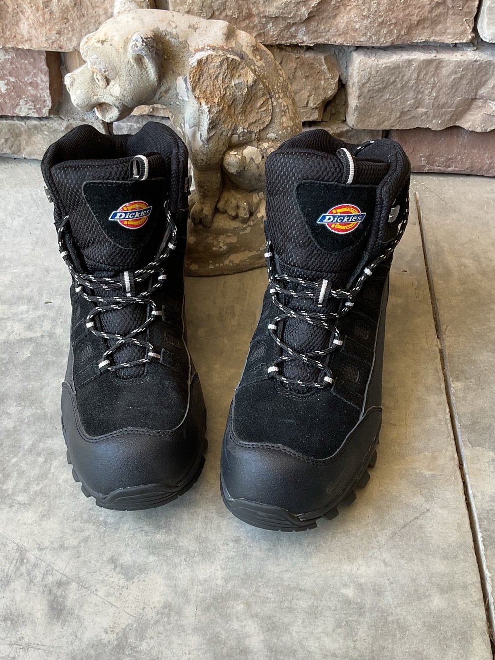 Dickies Black Tactical Work Boots with Lug Sole Steel Toe Size 10 - Picture 2 of 9
